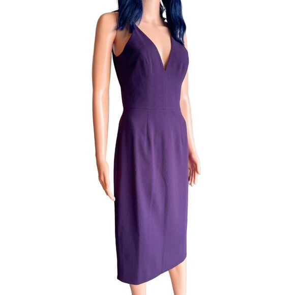 Dress the Population Plum Lyla Sheath Midi Dress - Picture 5 of 8